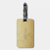 Elegant Luxury Sophisticated,Glittery Heart Bagagelabel (Achterkant verticaal)