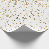 Elegant Luxury Sparging Gold Confetti Stip Afbeeld Cadeaupapier (Hoek)