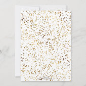 Elegant Luxury Sparging Gold Confetti Stip Afbeeld Kaart (Achterkant)