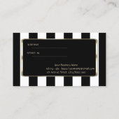Elegant Luxury Striped, Confetti verwijzingskaart Aanbevelingskaartje (Achterkant)