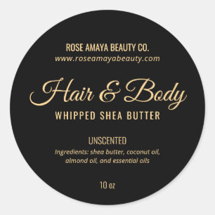 Elegant Luxury Style Spa Beauty Soap Loskabel Ronde Sticker