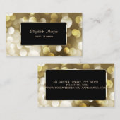 Elegant Luxury Stylish, Bokeh Visitekaartje (Voorkant / Achterkant)