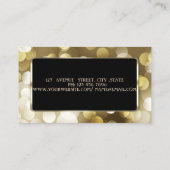 Elegant Luxury Stylish, Bokeh Visitekaartje (Achterkant)