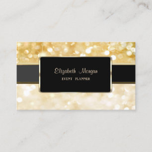 Elegant Luxury Stylish, Glittery Bokeh Visitekaartje