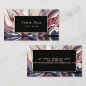 Elegant Luxury Stylish Gold Lijst Abstract Visitekaartje (Voorkant / Achterkant)