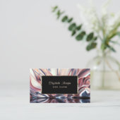 Elegant Luxury Stylish Gold Lijst Abstract Visitekaartje (Staand voorkant)