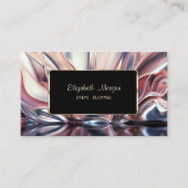 Elegant Luxury Stylish Gold Lijst Abstract Visitekaartje (Voorkant)