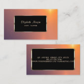 Elegant Luxury Stylish, Modern Ombre, Lijst Visitekaartje (Voorkant / Achterkant)
