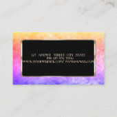Elegant Luxury Stylish, Ombre Sequins, Black Lijst Visitekaartje (Achterkant)