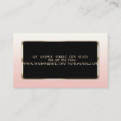 Elegant Luxury Stylish Professional Visitekaartje (Achterkant)
