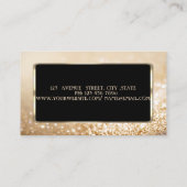 Elegant Luxury Stylish Red Glitter Bokeh Visitekaartje (Achterkant)