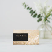 Elegant Luxury Stylish Red Glitter Bokeh Visitekaartje (Staand voorkant)