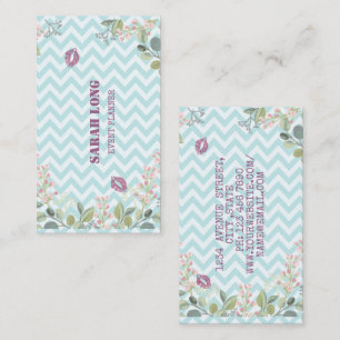 Elegant Luxury Sweet Blue Visitekaartje