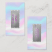 Elegant Luxury Sweet Holographic Visitekaartje (Voorkant / Achterkant)