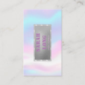 Elegant Luxury Sweet Holographic Visitekaartje (Voorkant)