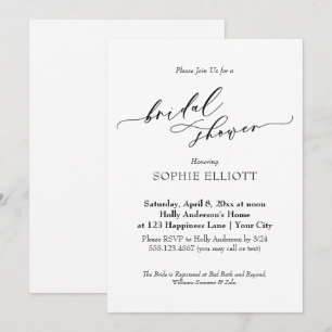 Elegant Luxury Typography Vrijgezellenfeest Simple Kaart