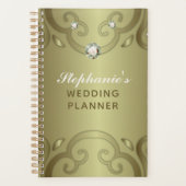 Elegant Luxury Victoriaans Gold Wedding Plan Planner (Voorkant)