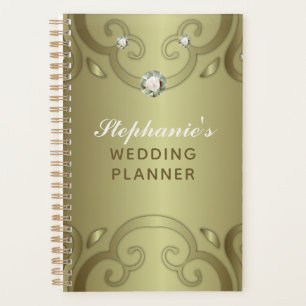 Elegant Luxury Victoriaans Gold Wedding Plan Planner