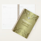 Elegant Luxury Victoriaans Gold Wedding Plan Planner (Display)