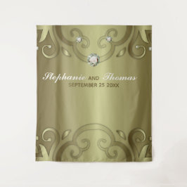 Elegant Luxury  Victoriaans Gold Wedding Wandkleed