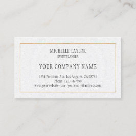 Elegant Luxury White Gold Mandala Professional Visitekaartje