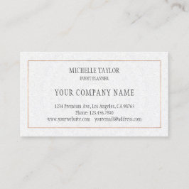 Elegant Luxury White Rose Gold Mandala Glamor Visitekaartje