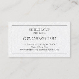 Elegant Luxury White Silver Mandala Professional Visitekaartje