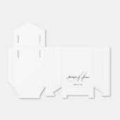 Elegant M-monogram | Bruiloft gunstboxen Bedankdoosjes (Uitgevouwen)