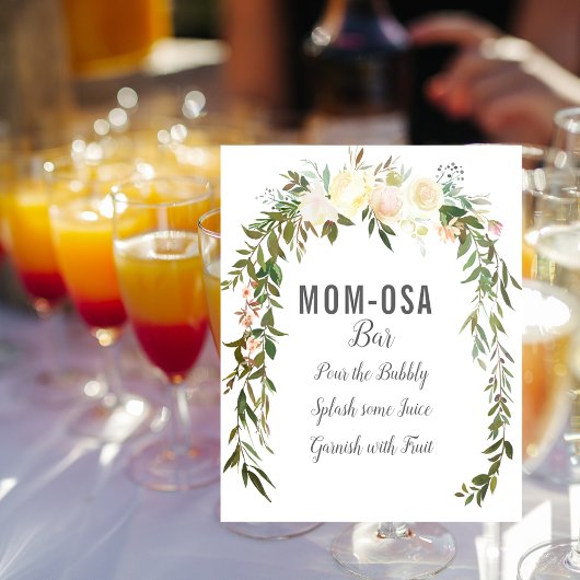 Elegant Ma-osa Bar Baby Sprinkle Shower Poster