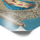 Elegant Maagd Mary Immaculate Heart Religieuze Foto Afdruk (Hoek)