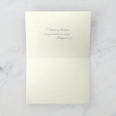 Elegant Maagd Mary Religieuze Katholieke Floral Feestdagen Kaart (Binnen)