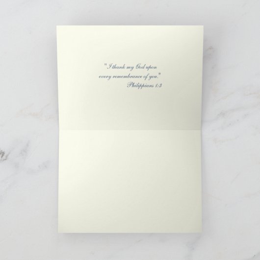 Elegant Maagd Mary Religieuze Katholieke Floral Feestdagen Kaart (Binnen)