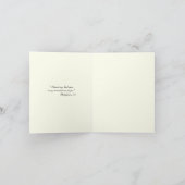 Elegant Maagd Mary Religieuze Katholieke Floral Feestdagen Kaart (Binnen)