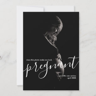 Elegant maakt deze foto mij er Zwangerlijk uitzien Aankondiging