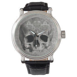Elegant, maar Creepy Brocade Skull eWatch Horloge