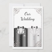 Elegant maar simpel uitnodigen voor homohuwelijk kaart (Voorkant)