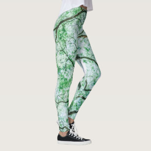 Elegant maar Spooky Leaves en Branches   Leggings