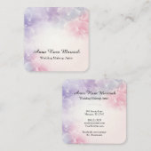 *~* Elegant. Macro Foto Lavendel Roze Bloem Vierkante Visitekaartje (Voorkant / Achterkant)