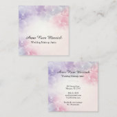 *~* Elegant Macro Fotoroze lavender Flower Vierkante Visitekaartje (Voorkant / Achterkant)