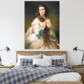 Elegant Madame Rimsky Korsakov Portrait Canvas Afdruk (Insitu (Slaapkamer))