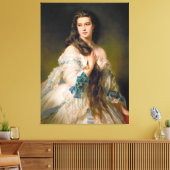 Elegant Madame Rimsky Korsakov Portrait Canvas Afdruk (Insitu (Woonkamer))