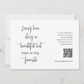 Elegant Magenta de Foto van de Code QR van het Man Kaart (Achterkant)