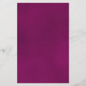Elegant Magenta Roos BUDGET Weddenschap Uitnodigin (Achterkant)