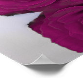 Elegant Magenta Roos Calligrafie bruiloft Welkom Poster (Hoek)