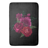 Elegant Magenta Roos Floral Bouquet Badmat (Voorkant Verticaal)