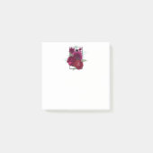 Elegant Magenta Roos Floral Bouquet Post-it® Notes (Voorkant)