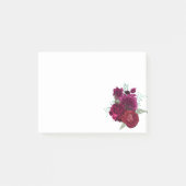 Elegant Magenta Roos Floral Bouquet Post-it® Notes (Voorkant)