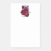 Elegant Magenta Roos Floral Bouquet Post-it® Notes (Voorkant)