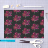 Elegant Magenta Roos Floral Bouquet Tissuepapier (Craft)