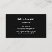 Elegant Magenta Roos Floral Bouquet Visitekaartje (Achterkant)